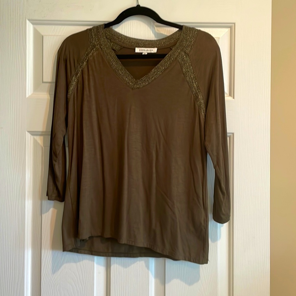 Rose & Olive Top